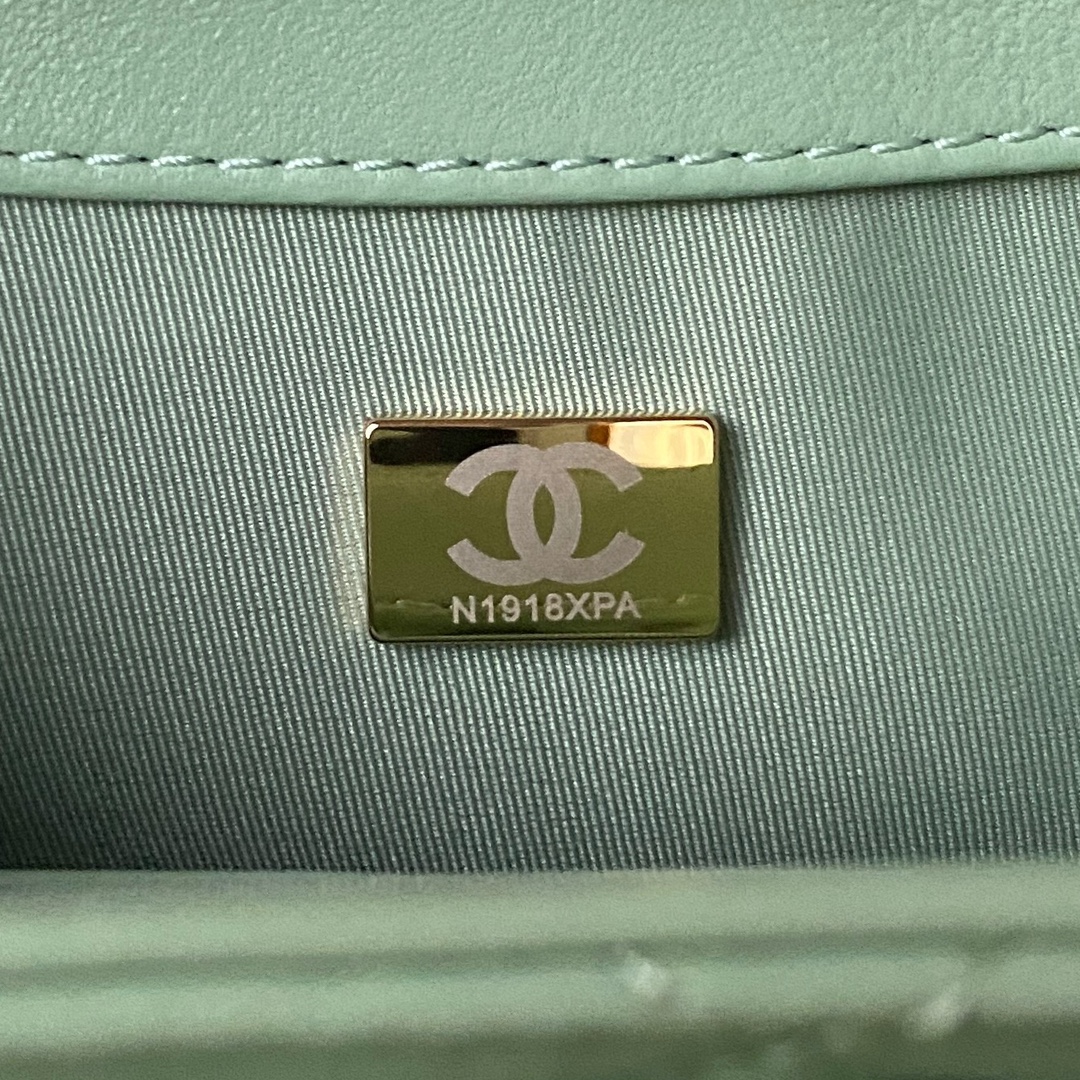 Lambskin Vintage Logo Cruise Shoulder Bag AS4609 Green